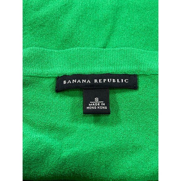 Banana Republic Womens Sleeveless V-Neck Green Knit Tank Top S - Picture 4 of 11